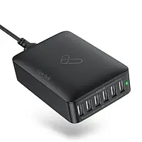 6-портовое настольное зарядное устройство Topvork 60Вт портативное быстрое зарядное устройство USB C