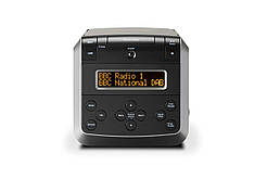 Roberts Sound 48 DAB/DAB+/FM стереорадіогодинник з CD, Bluetooth, відтворенням/заряджанням через USB — чорний