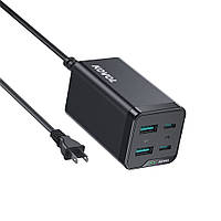 Б/зарядний пристрій USB C потужністю 65 Вт, швидке настільне зарядне (не працює одне гніздо Typ c)