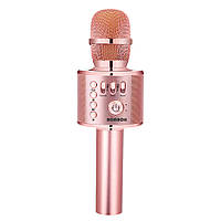 Беспроводной караоке-микрофон BONAOK Bluetooth, портативный портативный микрофонный динамик