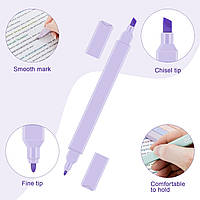 Ручки-маркери Meetory Aesthetic Pastel, 12 шт. різних кольорів