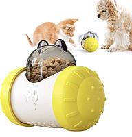Игрушки для собак, Pet Cat Dog Slow Feeder Food Toy Ball, нетоксичный устойчивый