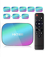 HK1 BOX Android 9.0 Smart TV Box Amlogic S905X3 CPU 4GB RAM 32GB 2.4G+5G Wi-Fi 128 Gb