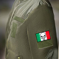 Набір шевронів 2 шт з липучкою Череп Карателя Punisher Прапор Мексики 5х8 см вишитий патч нашивка Мексика, фото 4