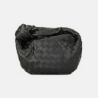 Женская сумочка боттега венета чёрная Bottega Veneta молодёжная стильная сумочка для ношения в руке