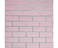 Панель стеновая 70*70cm*5mm розовий кирпич с серебром (D) SW-00001501