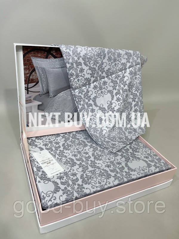 Постільна білизна Maison D&#039;or Pearl Grey 200x220см бамбук жаккард