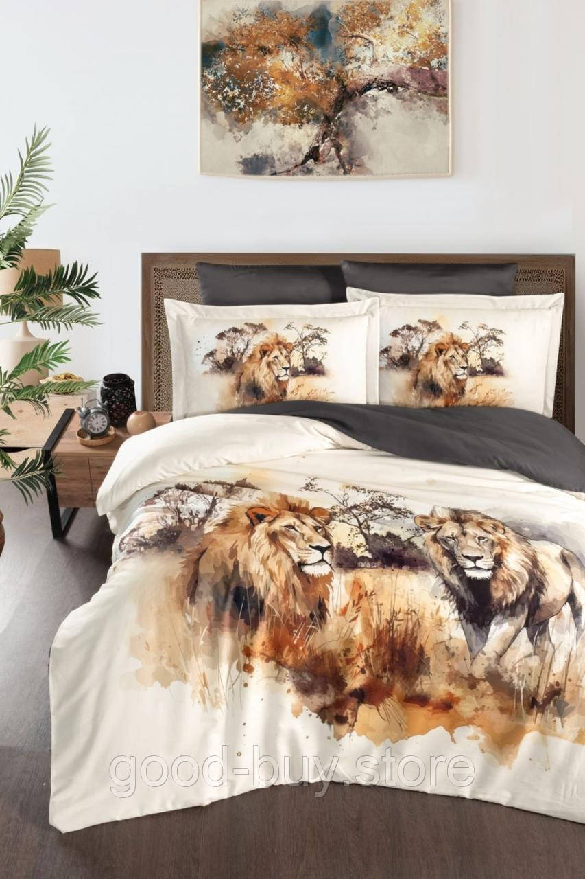Постільна білизна First choice Leo 3D Satin евро 200х220