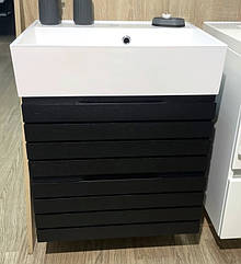 Підвісна тумба з умивальником шпон 60 см Fancy Marble Ottoni