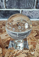Сток 3D кришталева куля з моделлю сонячної системи FTYTEK