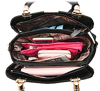Женская сумка на плечо с брелком, классическая сумочка для женщин Красный высокое качество