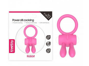 Ерекційне віброкільце Power Clit Cockring, Pink