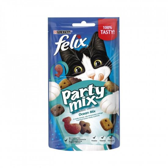Ласощі FELIX Party Mix океанічний мікс, 60 г, фото 1