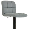 Барний стілець зі спинкою Bonro B-0106 сірий з чорною основою, фото 4