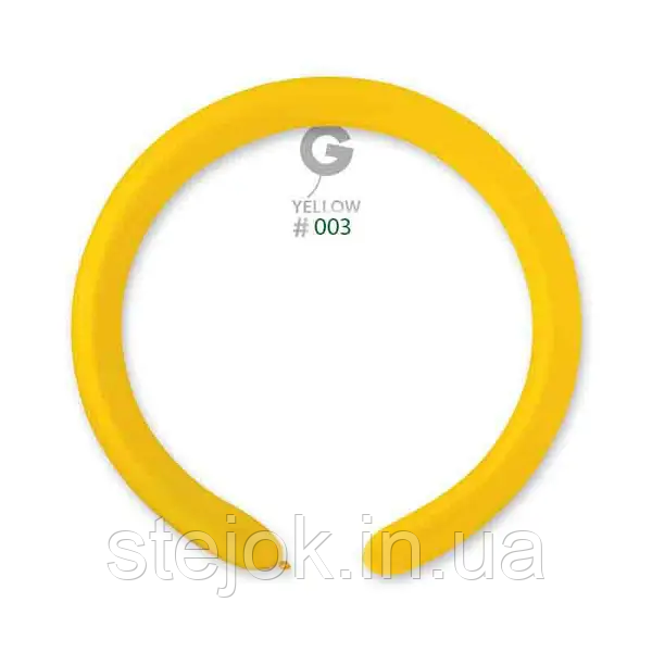 Повітряні кульки ШДМ Gemar D4 конструктор жовті Yellow 003 (140см) 100 шт, фото 1