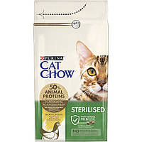 Сухой корм для кошек Purina Cat Chow Sterilised с курицей 1.5 кг (7613032233396)