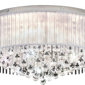 Люстра під стелю EGLO металева прозора на 8 ламп по 3 Вт G9 59х32 см, фото 3