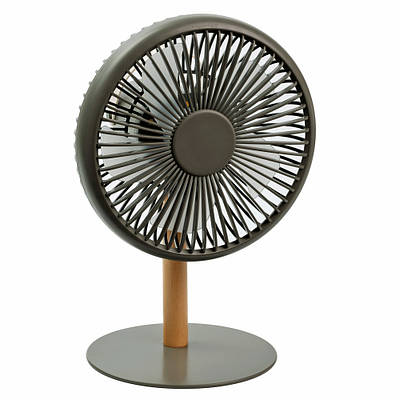 Вентилятор настільний акумуляторний LOSSO LJQ-138R безшумний з пультом, хакі