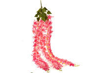Цветок искусственный глициния розовая,117 см