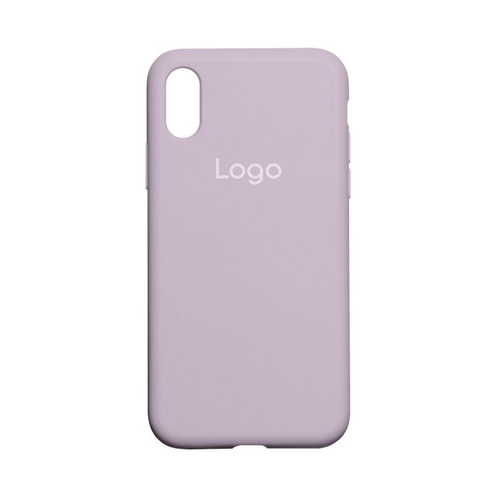 Чохол Silicone Case Full Size (AA) для iPhone X/Xs Колір 07.Lavender, фото 1