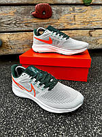 Мужские демисезонные  кроссовки текстиль 👟 Nike Zoom Pegasus 39 (gray-green)