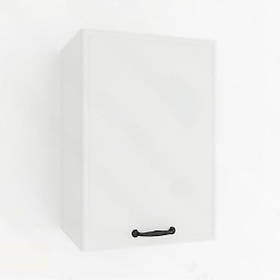 Вертикальна навісна шафа для кухні з 2 осередками та МДФ дверима, Шафа навісна сучасна з полицею з лдсп