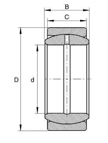 Підшипник 8ШС100К1 розміри 100*125*30, фото 2