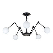 Люстра 761S1005F-5 BK+WH