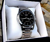 Супермодні чоловічі кварцові годинники Casio в срібному кольорі