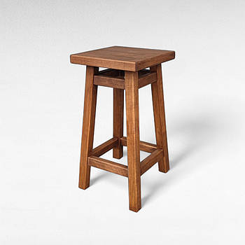 Кухонний дерев'яний табурет для кухні Стілець із натурального дерева Табуретка кухонна маленька Мілан