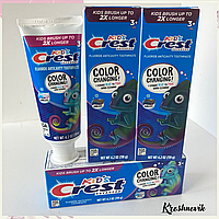 Crest kids toothpaste Дитяча зубна паста,змінює колір проти карієсу з фтором з 3 років,жувальна гумки, 119 г