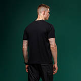 Футболка Basic Military T-Shirt з авторським принтом NAME. Чорна. Розмір S, фото 5