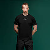Футболка Basic Military T-Shirt з авторським принтом NAME. Чорна. Розмір S, фото 3