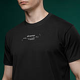 Футболка Basic Military T-Shirt з авторським принтом NAME. Чорна. Розмір S, фото 4