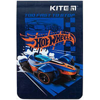 Блокнот А7, 48 страниц в клетку, картонная обложка Hot Wheels HW23-224 Kite