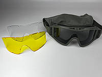 Тактические очки маска военные Revision 2122 Олива 3 линзы