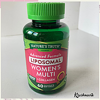 Nature s Truth Liposomal Women s Multivitamin + Collagen Ліпосомальні Мультивітаміни для жінок, 60 капсул