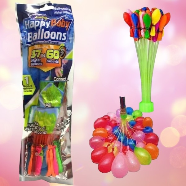 Набір водяних куль 37шт Happy Baby Balloons, фото 1