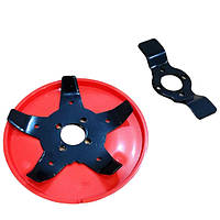 Диск-насадка для мотокоси, розпушувач ґрунту Червоний