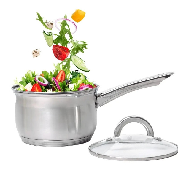 Ківш із нержавіючої сталі з кришкою 1,8л Benson BN-226, фото 1