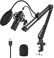 Микрофон для стриминга USB Fifine K780A пантограф поп-фильтр FAA