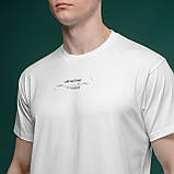 Футболка Basic Military T-Shirt з авторським принтом NAME. Біла. Розмір S, фото 4