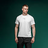 Футболка Basic Military T-Shirt з авторським принтом NAME. Біла. Розмір S, фото 3