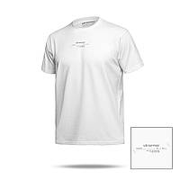 Футболка Basic Military T-Shirt з авторським принтом NAME. Біла. Розмір S