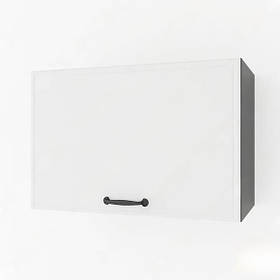 Кухонна навісна шафа під витяжку з ЛДСП та МДФ, дизайнерський верхній модуль для кухні