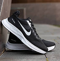 Мужские кроссовки Nike Zoom летние в сеточку весна-осень черные. Живое фото