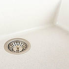 Гранітна мийка для кухні Platinum 7945 Parunana матова (біла в крапку), фото 3