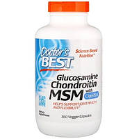 Препарат для суставов и связок Doctor's Best Glucosamine Chondroitin MSM with OptiMSM 360 Caps DRB-00364