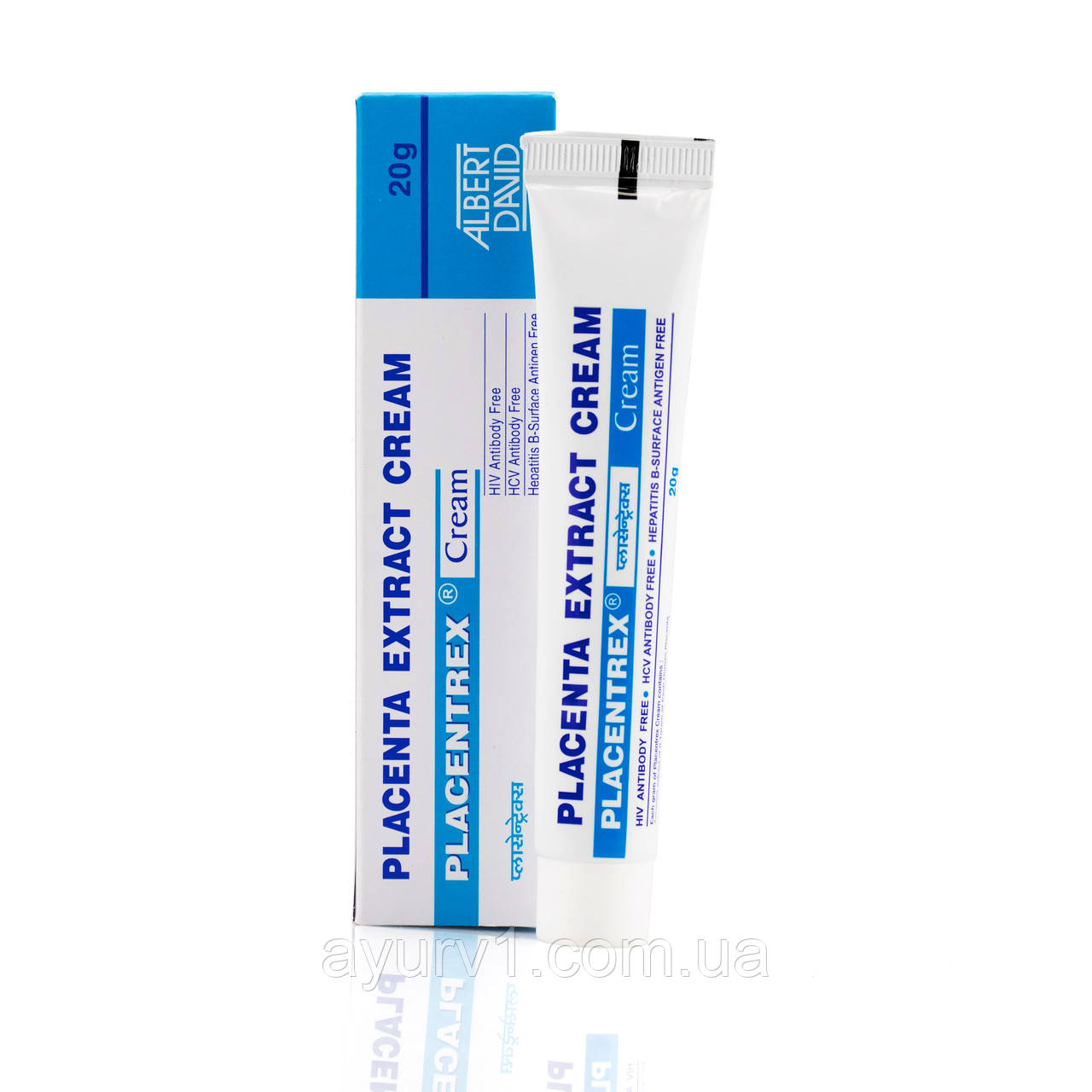 Крем із екстрактом плаценти, Плацентрекс, Placenta Extract Сream Placentrex, Albert David, 20 г