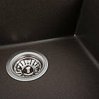 Гранітна мийка для кухні Platinum 5149 FIESTA матова Темна скеля, фото 8